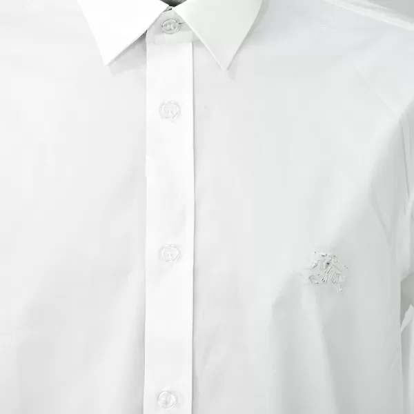 Camisa con Bordado Burberry blanca - Imagen 3