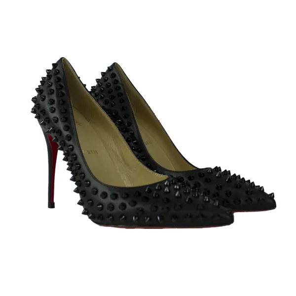 CHRISTIAN LOUBOUTIN Black Studs Heel